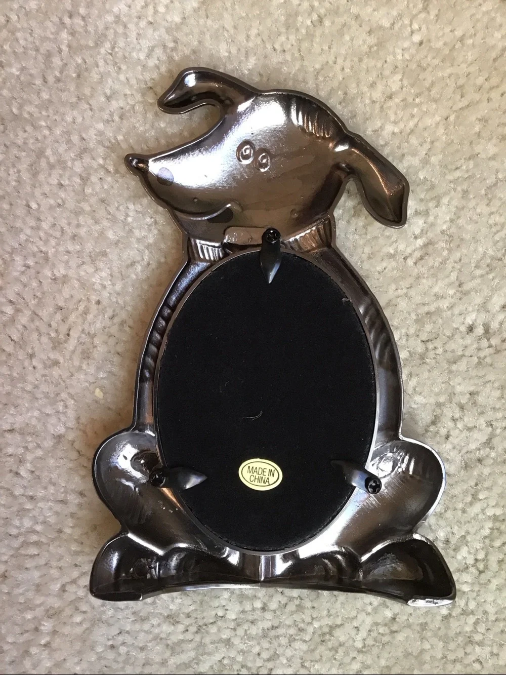 NWOT Dog Frame, Silver-toned, Metal 6” x 4”
